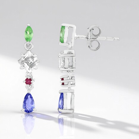 Orecchini in argento con Tanzanite