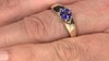 Gouden ring met een AAA tanzaniet (de Melo Gold)