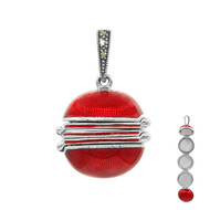 Colgante en plata con Marcasita