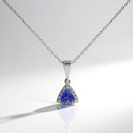 Collana in oro con Tanzanite AAA