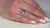 Anillo en plata con Tanzanita lila sin tratamiento térmico.