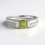 Anello in argento con Peridoto (de Melo Essence)
