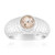 Anello in argento con Morganite Brasiliana
