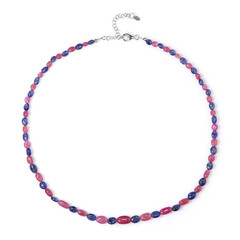 Collar en plata con Zafiro rosa de Madagascar