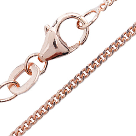 Catenina groumette in oro rosa - 45 cm - 2,5 g