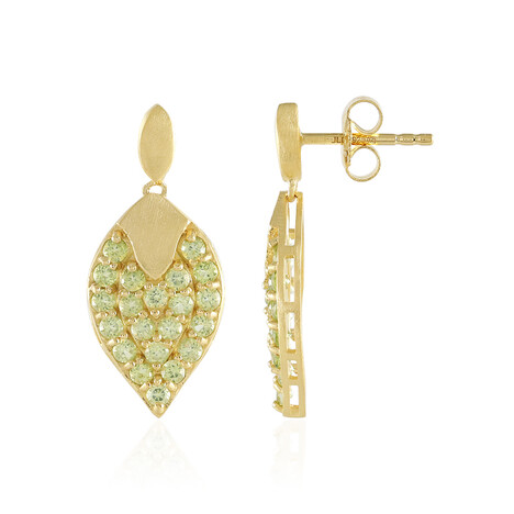 Peridot-Silberohrringe