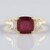 Anello in argento con Rubino del Madagascar