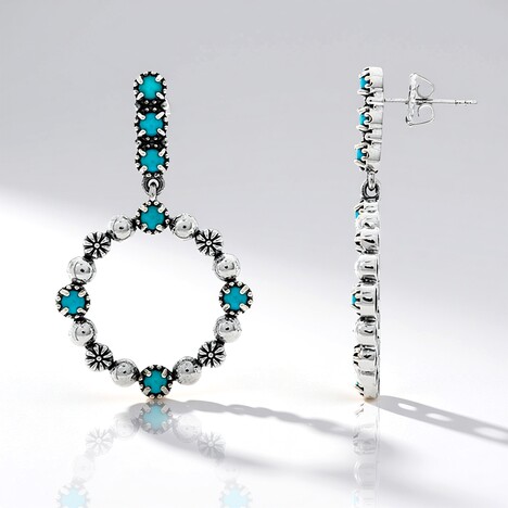Orecchini in argento con Turchese (Desert Chic)