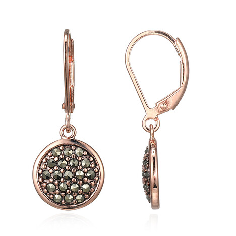 Markasit-Silberohrringe