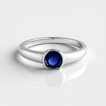 Anello in argento con Cianite del Nepal