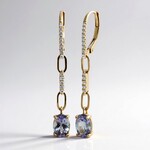Orecchini in oro con Tanzanite (non riscaldata) (CIRARI)