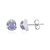 Boucles d'oreilles en argent et Tanzanite