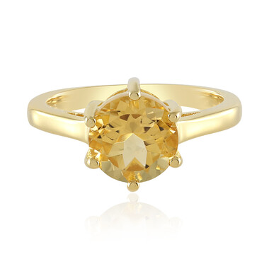 Anello in argento con Citrino