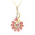 18K Unheated Padparadscha Sapphire Gold Necklace (AMAYANI)