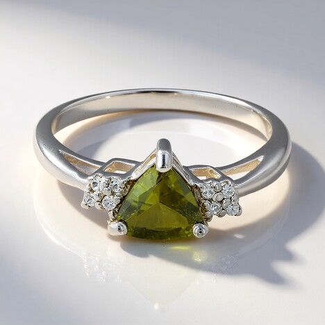 Anello in argento con Tormalina Cuprian