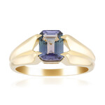 9K Unheated Tanzanite Gold Ring (de Melo Gold)