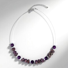 Collar en plata con Espinela roja noble