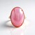 Anello in argento con Perla Mabe Rosa (Gems en Vogue)