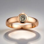 Anello in oro con Diamante Rose de France VS1 di Argyle (Annette)