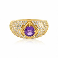 Sibirischer Amethyst-Silberring (de Melo Essence)