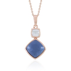 Collana in argento con Opale Blu