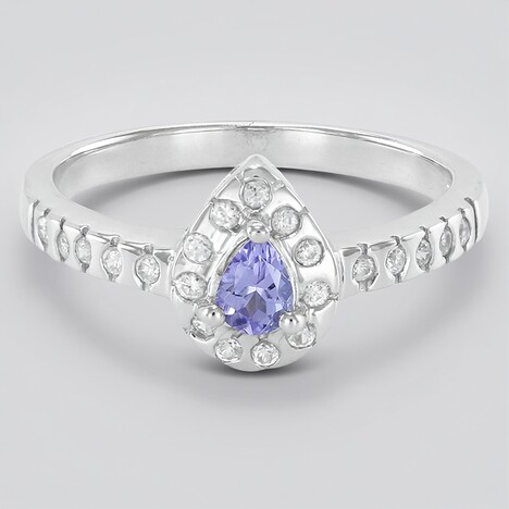 Anello in argento con Tanzanite