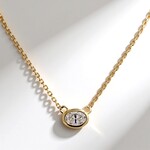 Collana in oro con Diamante SI1 (H) (CIRARI)