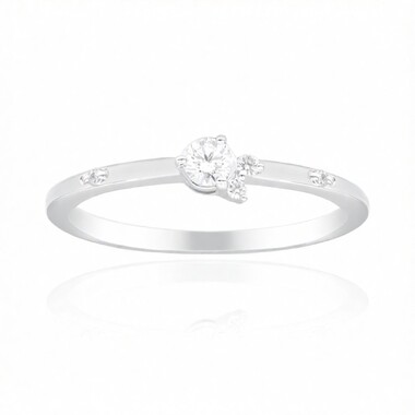 Anillo en oro con Diamante SI1 (G) (Annette)