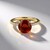 Bague en or et Grenat Hessonite