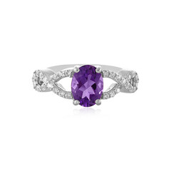 Sibirischer Amethyst-Silberring