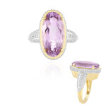 Lavendel-Amethyst-Silberring (Adela Silber)