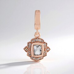 Ciondolo in argento con Petalite