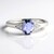 Anello in argento con Tanzanite (non riscaldata)