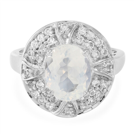 Mondblauer Quarz-Silberring