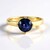 Anello in argento con Zaffiro Stellato Blu