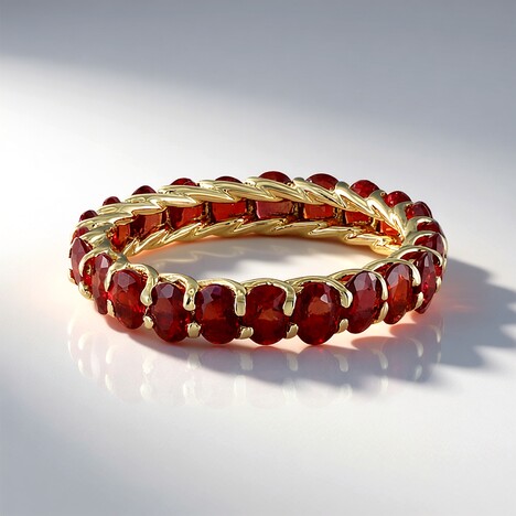 Anello in oro con Rubino Tanzania (de Melo Gold)