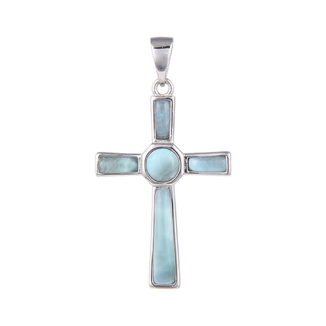 Colgante en plata con Larimar