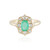 Gouden ring met een Russische smaragd