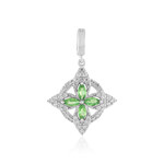 Colgante en plata con Tsavorita de Tanzania