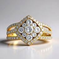Anillo en oro con Diamante VVS1 (G) (Annette)