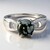 Anello in argento con Ossidiana Fiocco di Neve