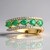 Anello in oro con Smeraldo Zambia AAA