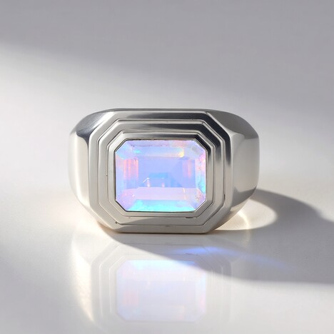 Anello in argento con Opale di Welo
