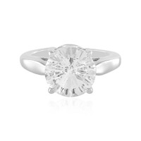 White Quartz Silver Ring