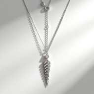 Collar en plata con Zircón (Adela Silber)