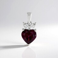 Naktamunda rhodolite Silver Pendant
