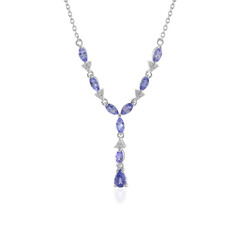 Collier en argent et Tanzanite