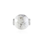 Ciondolo in argento con Howlite (MONOSONO COLLECTION)