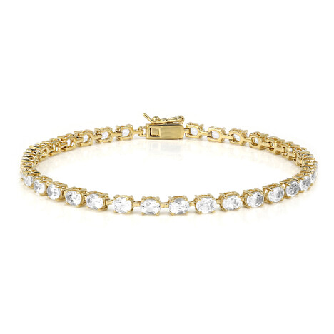 White Topaz Silver Bracelet