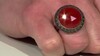 Anillo en plata con Ágata roja